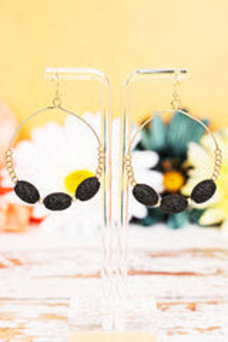 Unique Earrings feature Lave Rock