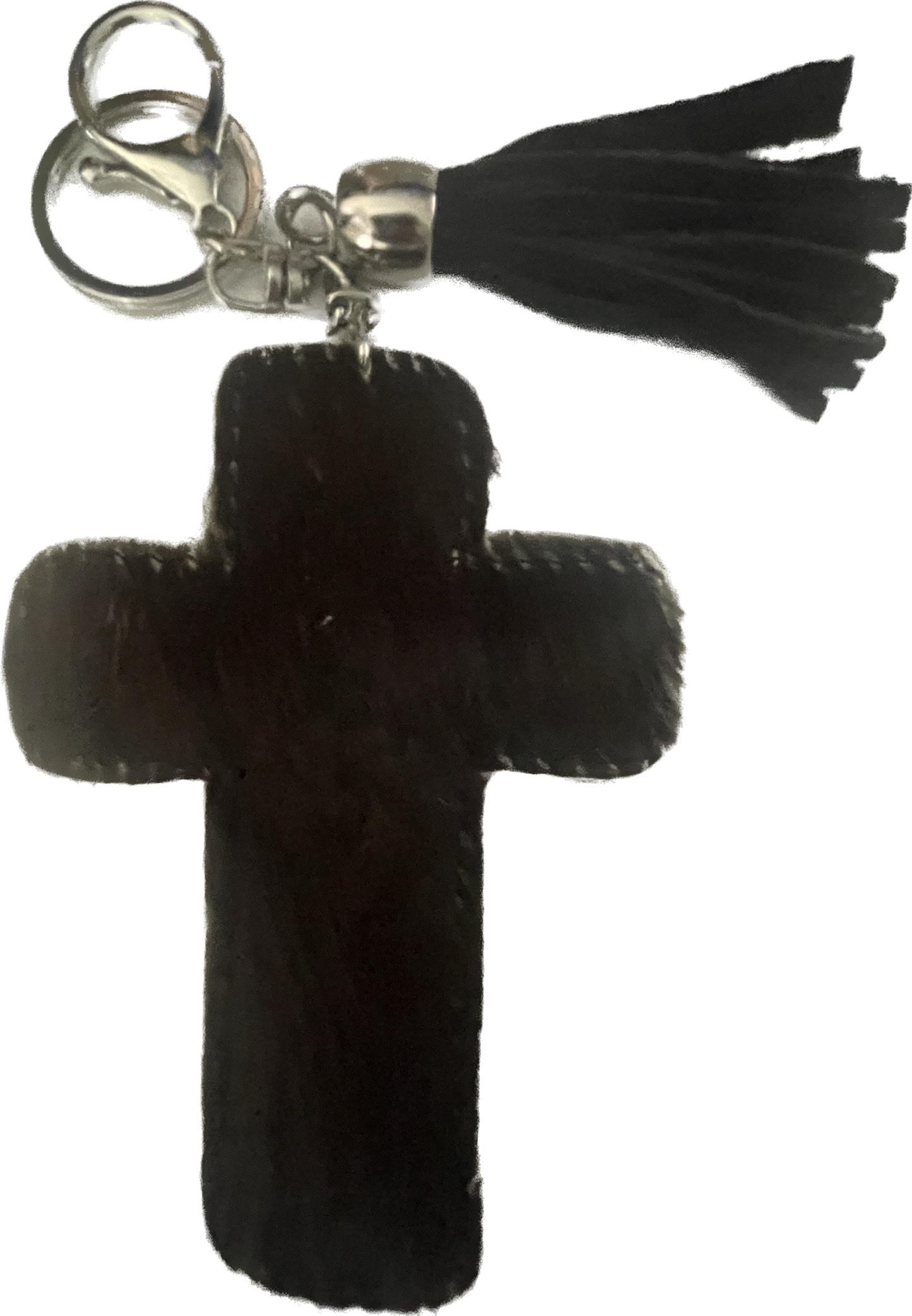 Brown Cross keychain with tassel
