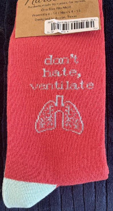 Don't Hate Ventilate - Socks